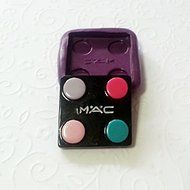 Eye Shadow Mold (27mm) - Silicone Mold, Fondant Cupcake Topper Mold, Resin Mold, N3