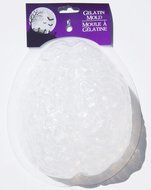 Creepy Zombie Gelatin Brain Mold - Transparent Plastic N4