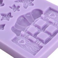 Anyana House Cabin Flower Silicone Fondant Mould Sugar Paste Cake Cupcake Icing N3