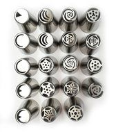 NEW Russian Tulip Tips Stainless Steel Icing Piping Nozzles Pastry Decorating Tips Cake Cupcake Decorator icing... N14