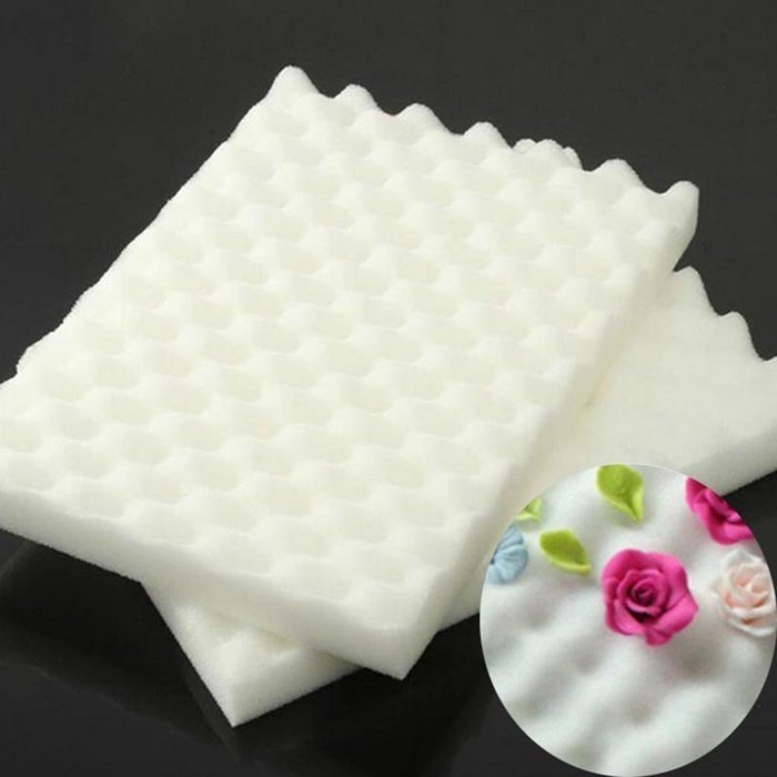 Beauty Clubs 2Pcs Flower Drying Mats Sponge Pads Cake Fondant Sugarcraft Decoration DIY Tools N2