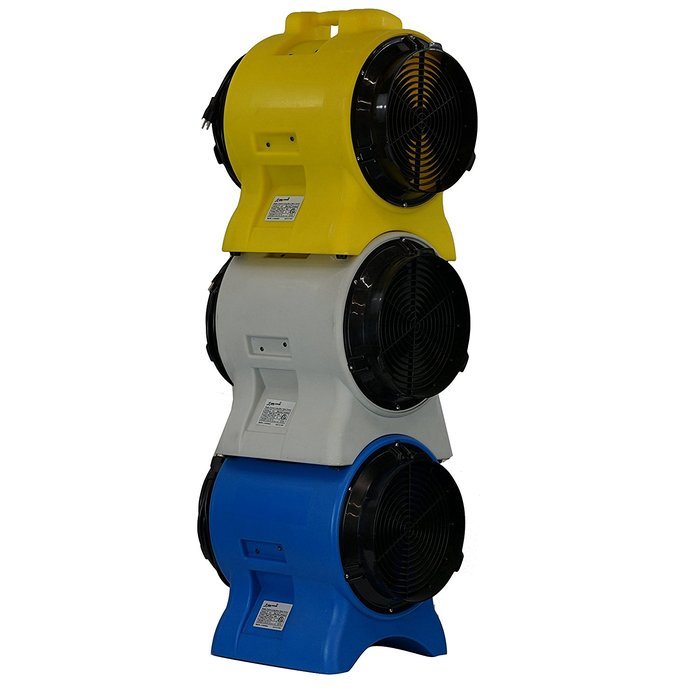 MOUNTO 1HP 3000CFM 12" Axial Blower Exhaust Fan Confined Space Blower &hellip; (Yellow)