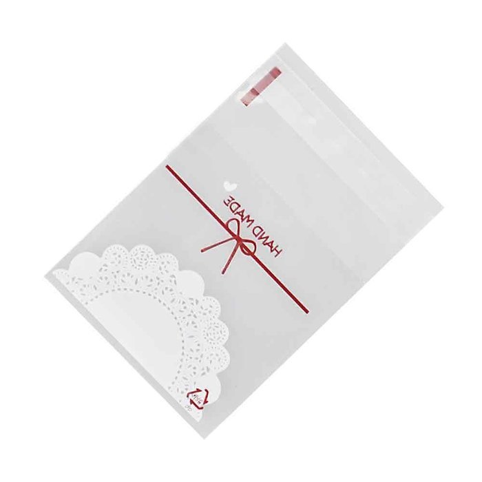 CreazyDog&reg; 100 PCS Lovely Cake with a bow Design Gift Bags Candy Wrapping Paper N2