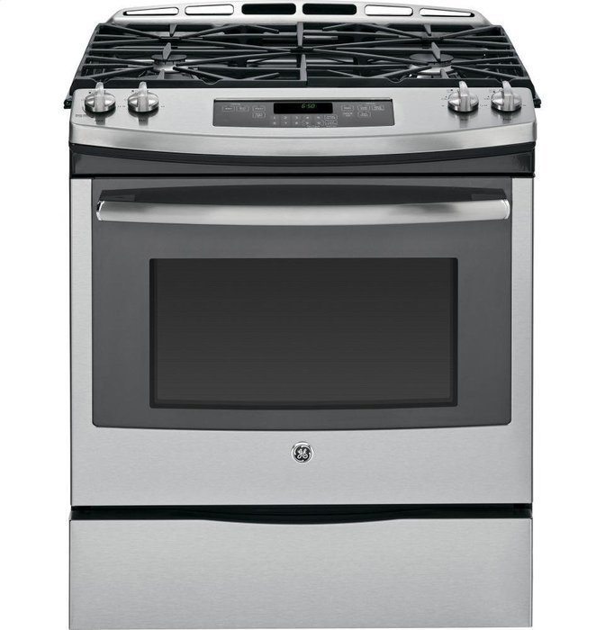 GE JGS650SEFSS 30" Stainless Steel Gas Slide-In Sealed Burner Range N2