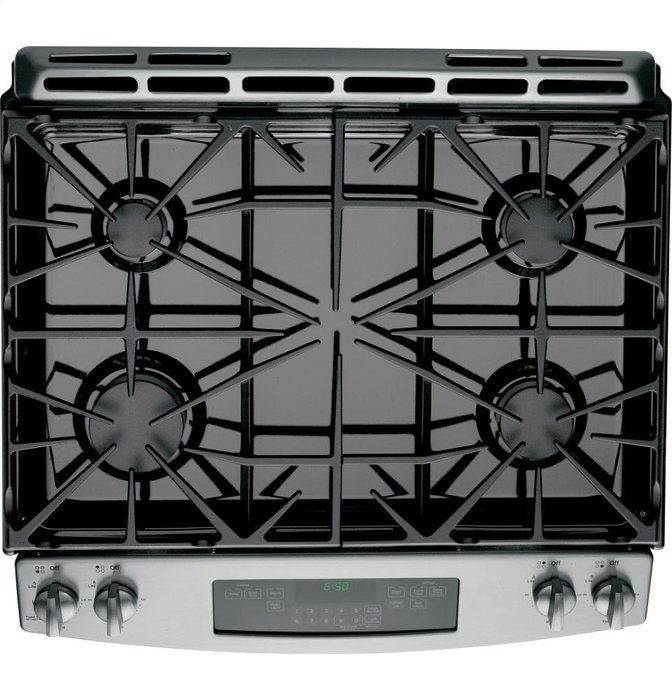 GE JGS650SEFSS 30" Stainless Steel Gas Slide-In Sealed Burner Range N3
