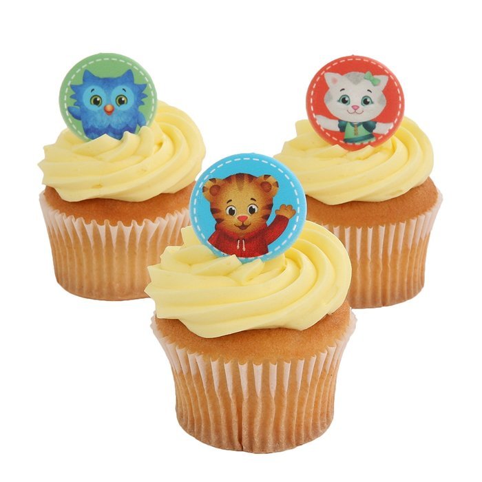 Daniel Tiger Officially Licensed 24 Cupcake Topper Rings