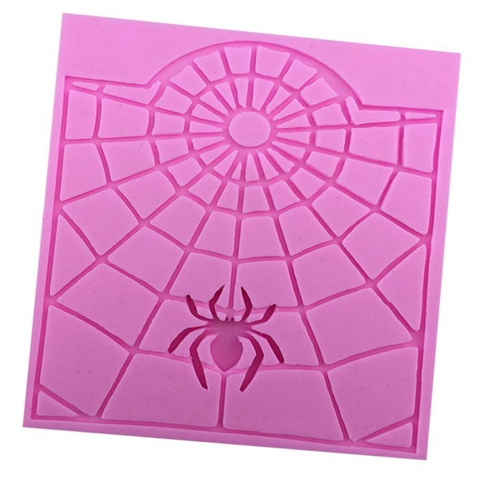Silicone Fondant Mould Cake Decorating Chocolate Mold Tool Spider Wed Halloween Paste N3