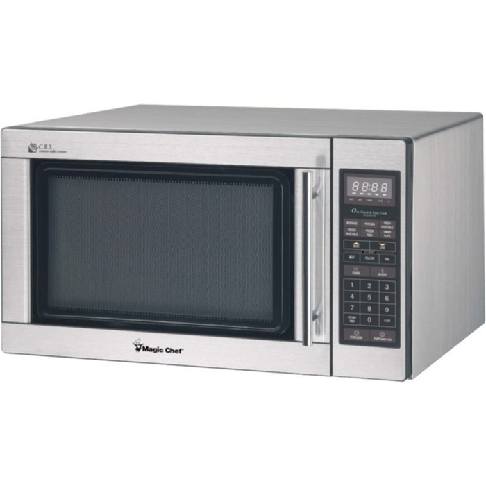 MAGIC CHEF MCD1611ST 1.6 Cubic-ft 1,100-Watt Microwave with Digital Touch (Stainless Steel) Home & Garden