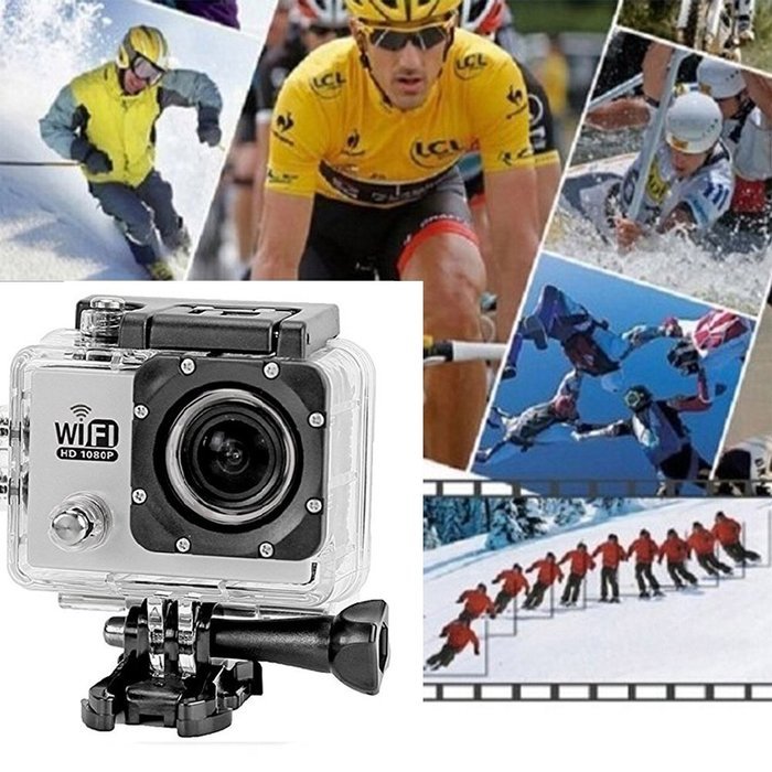 Megadream SJ6000 WiFi Version 2" LCD Display 170 Degree Wide Angle H.264 12.0MP 1080P HD 30M Waterproof Outdoor... N4