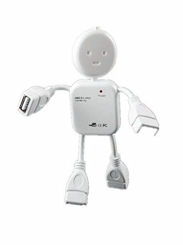Drhob 1pc Humanoid usb splitter long USB Interface small humanoid USB extension HUB splitter splitter N2