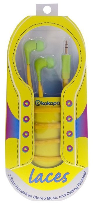 Kokopa Hands free and Music Stereo Earbuds with 3.5mm Jack and Extra Multi Sized Eargels N7