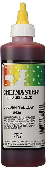 Chefmaster Liqua-Gel Food Color, 10.5-Ounce, Golden Yellow