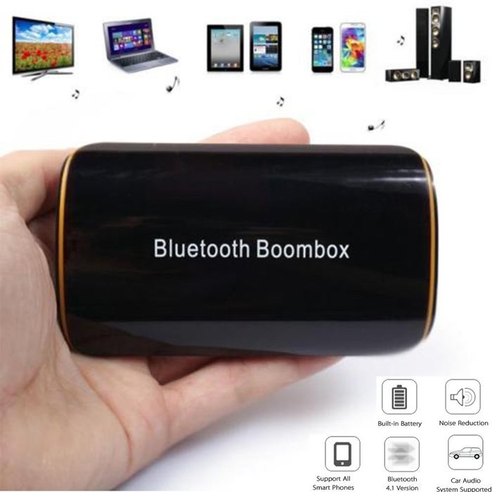 Alloet New Wireless Stereo Bluetooth 4.1 + EDR Receiver Music Box with Mic for Speaker N4
