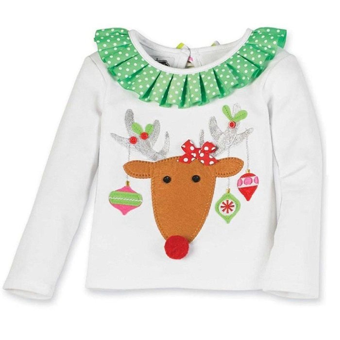 Morecome 2 Pieces Baby Girls Christmas Infant Toddler Santa Elk Cake Dress N8