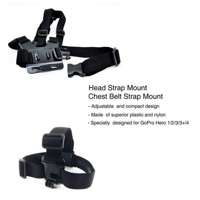 YFY 24-In-1 Basic Outdoor Sports Accessories Kit for GoPro Hero Cameras N5