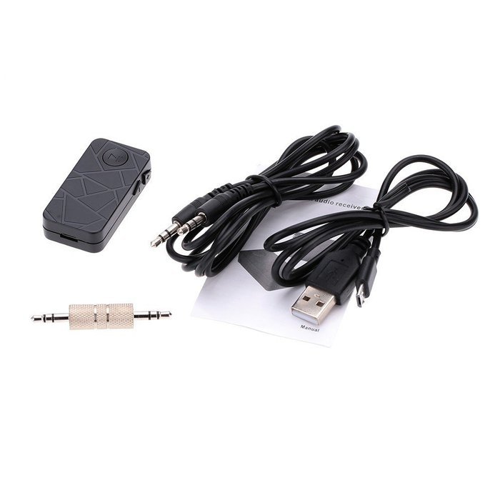 Portable Mini Bluetooth V4.1 Wireless Stereo Audio Music Receiver with Mic 3.5mm Hands-free for Car AUX Home Audio... N4