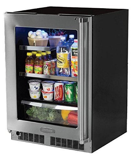 Marvel MP24BRG3LS Professional Beverage Refrigerator with Crisper, 24", Stainless Steel