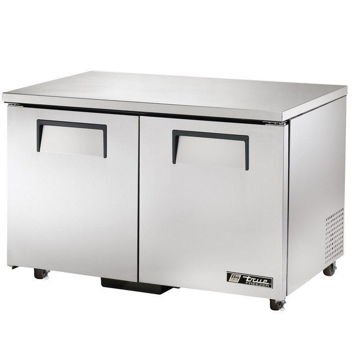 True Refrigeration TUC-48F-ADA 48" Undercounter Freezer - 2-Solid Doors, Aluminum/Stainless, ADA, Each