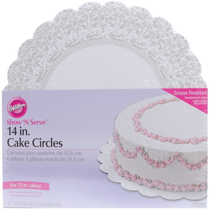 Wilton 10-Inch Show 'N Serve Cake Board, 10-Pack N2