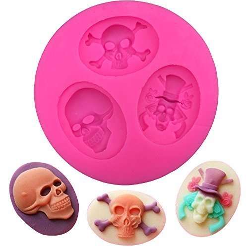 HT BAKEWARE | Various Skull Design Silicone Mold