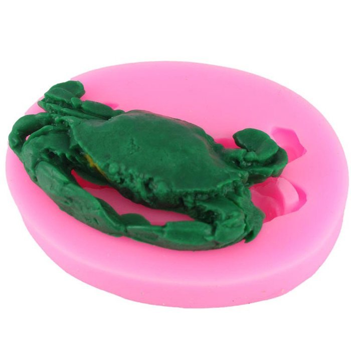 Mujiang Crab Clay Gumpaste Sugar Craft Silicone Molds N4