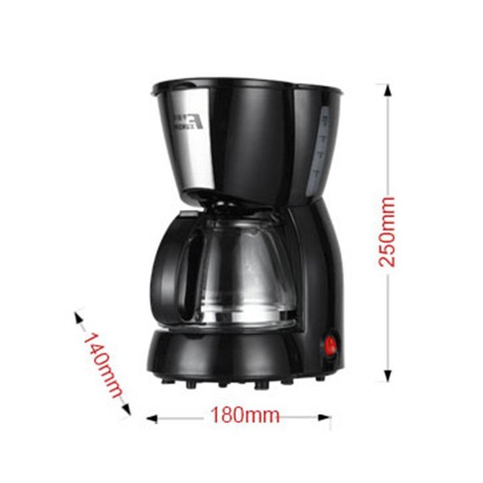 Royal- MD-228C American Style Automatic Drip Coffee Machine Anti-dry Thermal Insulation Coffee Pot 0.6L N5