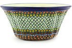 Polish Pottery Bundt Cake Pan 10-inch Orange Tranquility UNIKAT N2