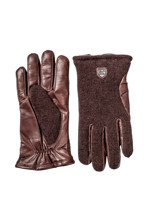 Hestra Classic Wool Tricot Glove - Women's Dark Brown / Chocolate 7 N3