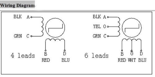 RioRandDIY CNC Nema17 Stepper Motor 12V 0.4A 75oz.in 6-Lead 1.8Degree For Engraving（42HS40-0406） N4