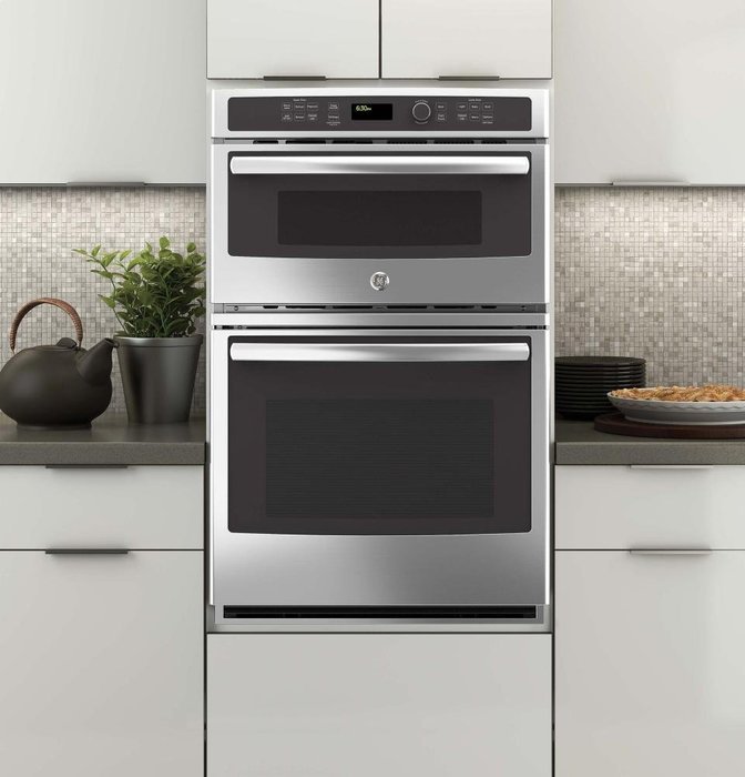 GE JK3800SHSS 27" Stainless Steel Electric Combination Wall Oven N4