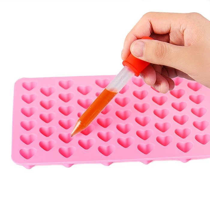 Outus 6 Pieces Silicone and Plastic Droppers Pipettes for Candy Molds, Gummy Mold and Crafts, 5 ML N4