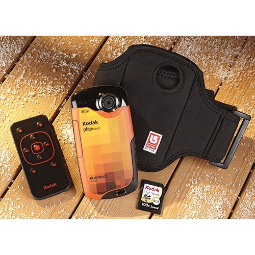 Kodak ZX3 PlaySport Video Camera Bundle (Burton Edition) N2