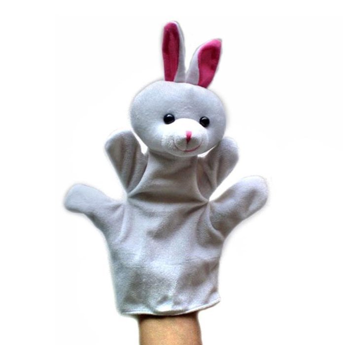 Plush Toy，BeautyVan 1pcs Animal Finger Puppet Plush Gift Toy (Beige) N7