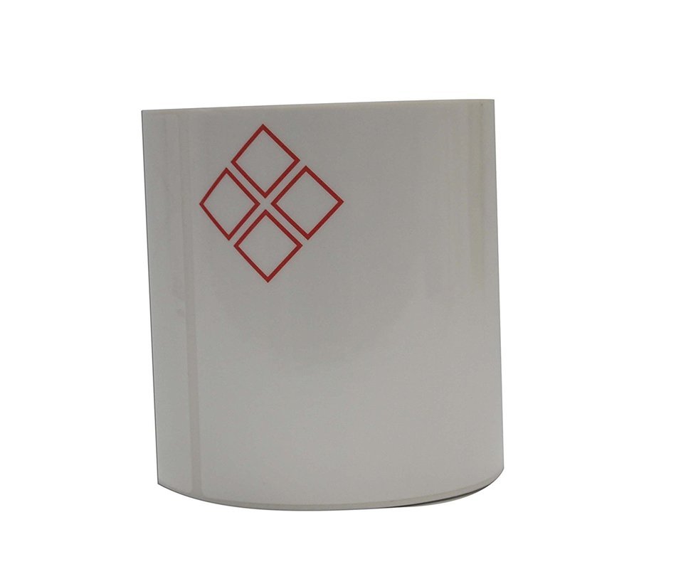 Udo400 Printer Ghs Diamond 100Mmx100Mm White With 4 Red Diamonds - Roll