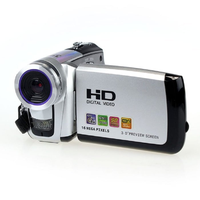 Sannysis(TM) Brand New 3Inch TFT LCD 16MP Digital Video Camcorder Camera 16X Digital ZOOM DV(Silver)