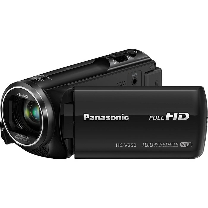 Panasonic HC-V250K Full HD Wi-Fi Enabled 50X Camcorder (Black) N2