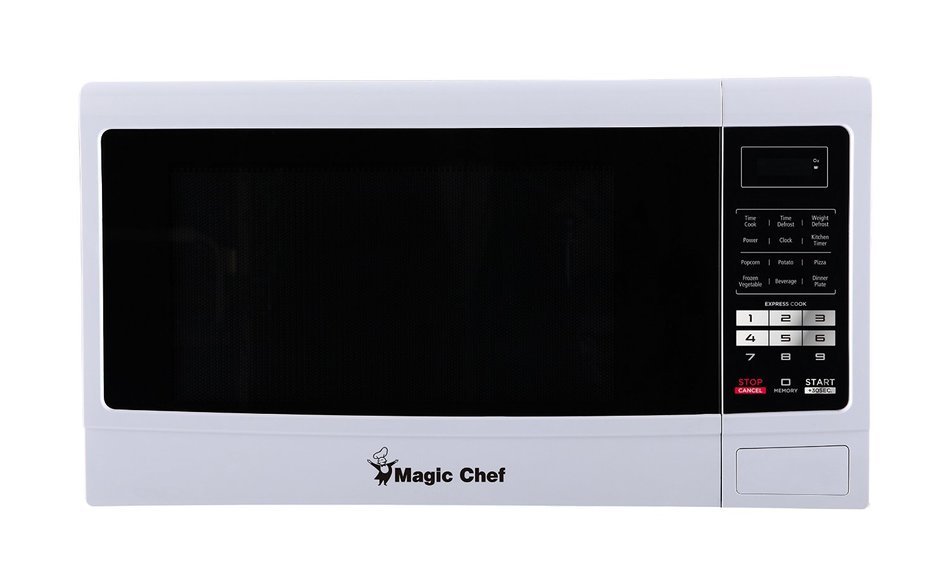 Magic Chef MCM1611W 1100W Microwave Oven, 1.6 cu. ft., White N2