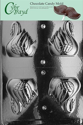 Cybrtrayd A027 Swan Animal Chocolate Candy Mold