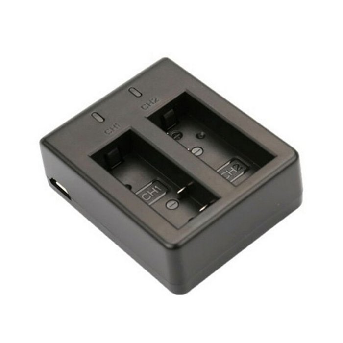 niceEshop(TM) Dual Charger For SJ Cam SJ4000 WiFi SJ5000 SJ6000 SJ7000 Action Camera(Black) N7
