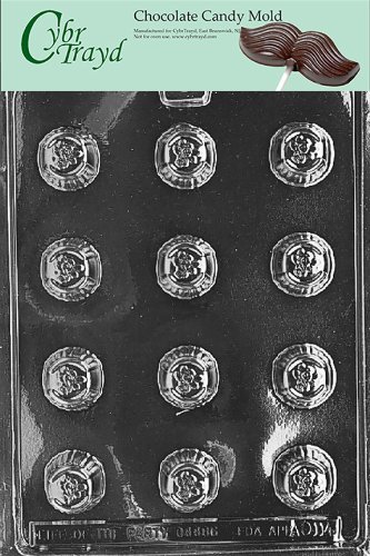 Cybrtrayd AO114 Rose Bon-Bon All Occasions Chocolate Candy Mold