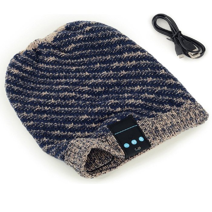 Bluetooth Hat, Pinron Wireless Music Wool Knit Hat Handsfree Headphone Speaker or Iphone6 6s Samsung HTC Phones... N3