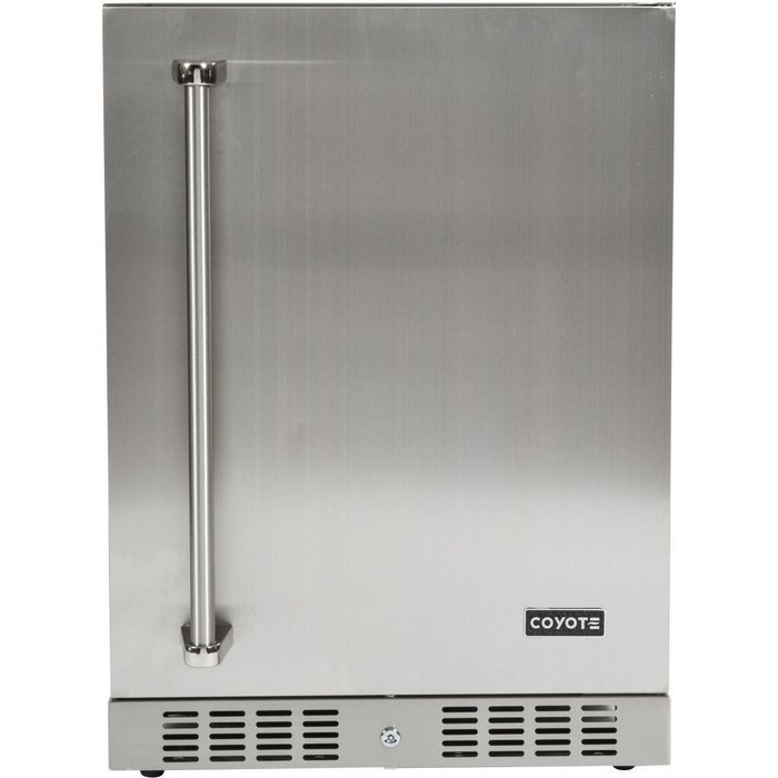 Coyote 24-inch 5.5 Cu. Ft. Right Hinge Outdoor Stainless Steel Compact Refrigerator - Ul Approved - C1bir24-r