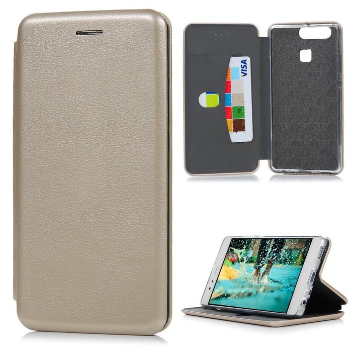P9 Case,Huawei P9 Case - High Quality Wallet Magnetic Smart Close Premuim PU Leather Pure Color Slim Fit Soft... N11