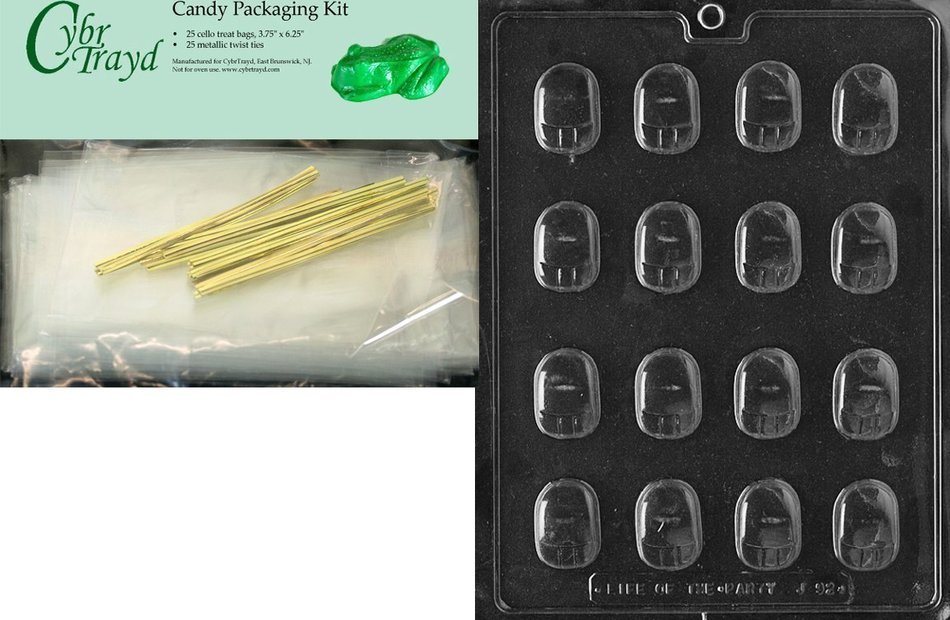Cybrtrayd J092 Bite Size Computer Mouse Chocolate Candy Mold with Exclusive Cybrtrayd Copyrighted Chocolate Molding... N4