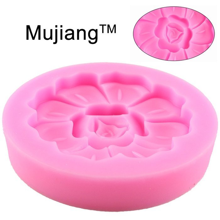 Mujiang Flower Polymer Sugar Chocolate Silicone Fondant Molds N5