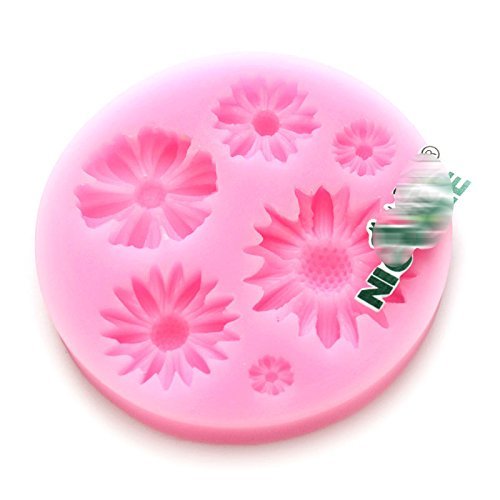 Anyana Daisy Silicone Fondant Mold Cake Decorating Pastry Gum Pastry Tool Kitchen Tool Sugar Paste Baking Mould... N3