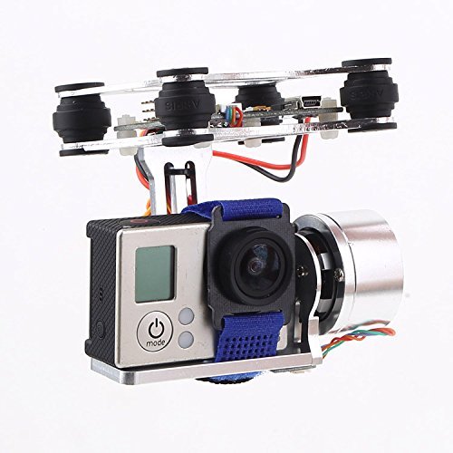 RioRand&reg; DJI Phantom Gopro 2 3 CNC Metal Brushless Camera Gimbal w/ V2.3B5 Controller RR-009901 N8