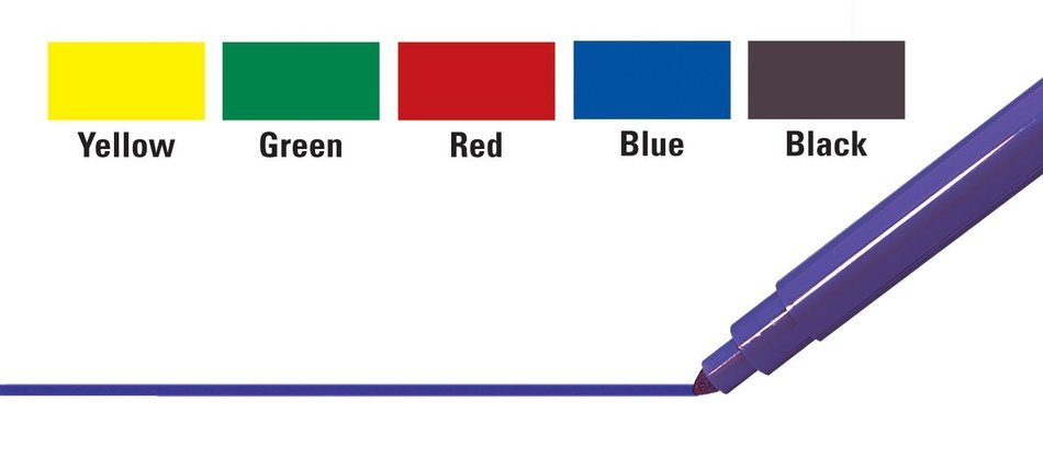 Wilton Food Writer Edible Color Markers, Extra Fine Tip Primary