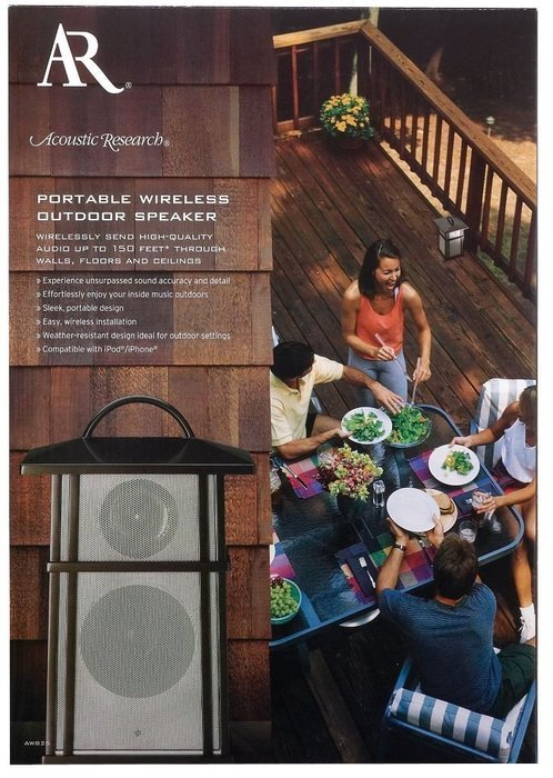 Acoustic Research Mission Style Wireless Outdoor Speaker (AW825) - Bronze