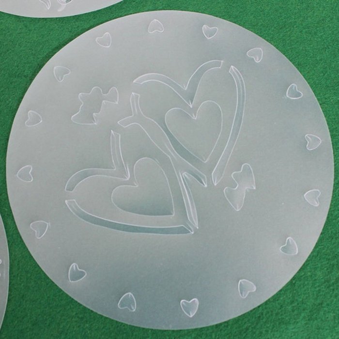 Decize Cake Spray Print Sugar Sieve Baking Cake Mold 4PCS/ Set N3